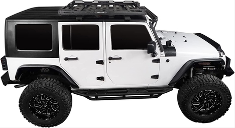 JEEP WRANGLER JK 2007-2017 IÇIN UYUMLU TAVAN SEPETI ve CAM CERCEVESI (LEDLI)